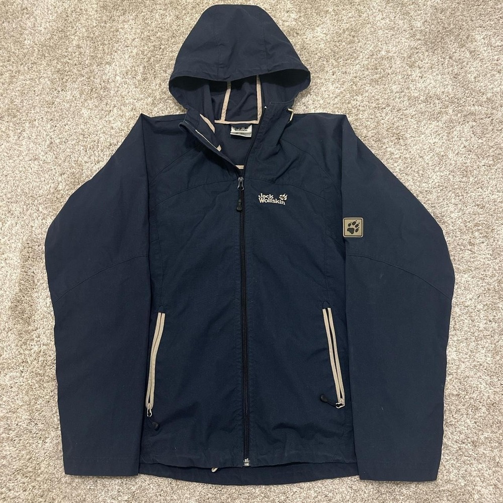 Jack Wolfskin Hooded Jacket | Navy | Medium